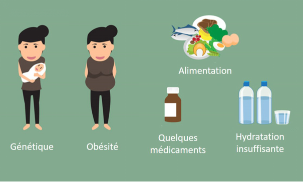 causes de la formation des calculs rénaux